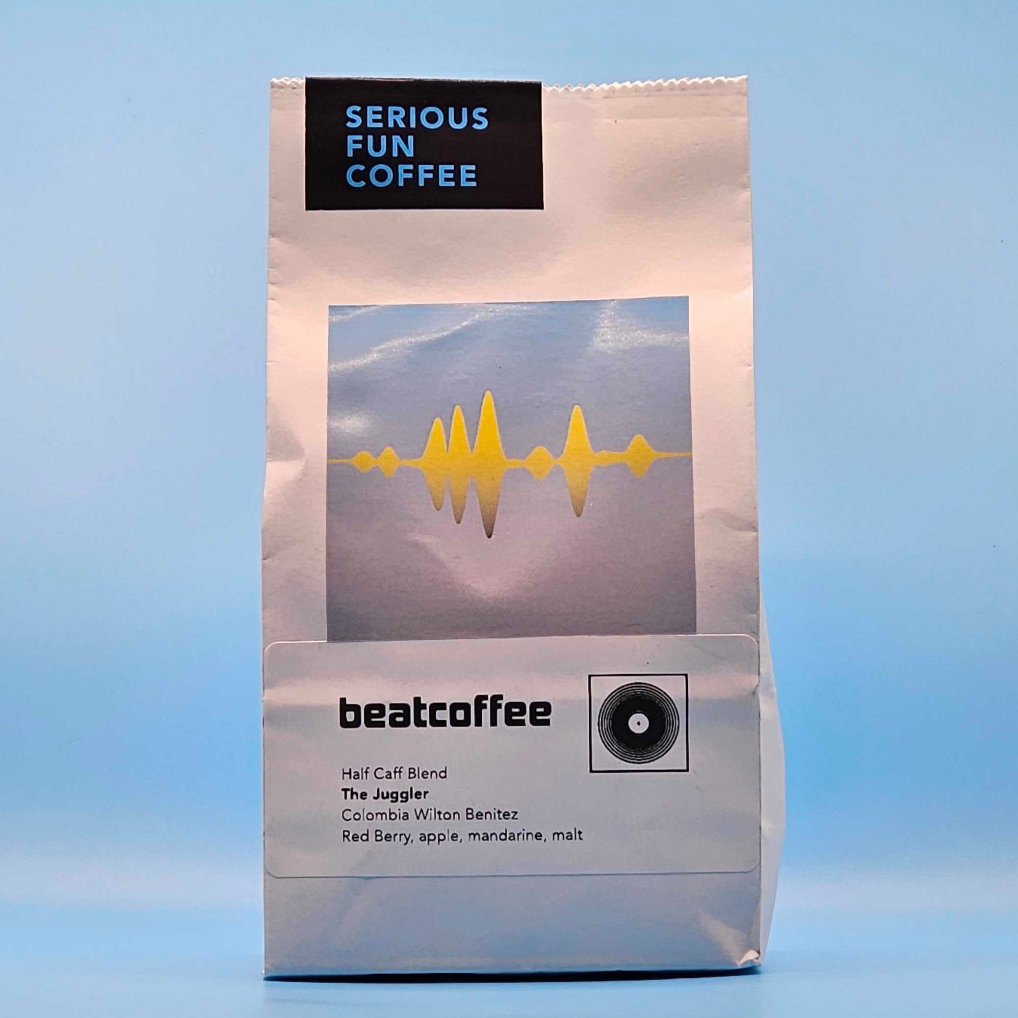 The Juggler Half Caf coffee 250g bag
